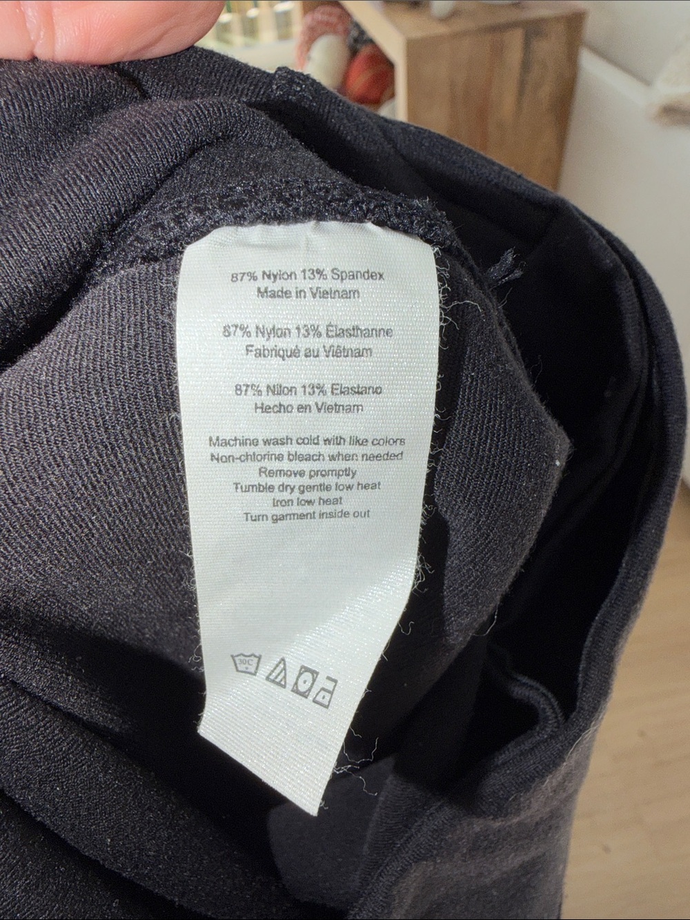 ALO Yoga Black Ribbed-Moto Seamless Leggings size small - Picture 4 of 5